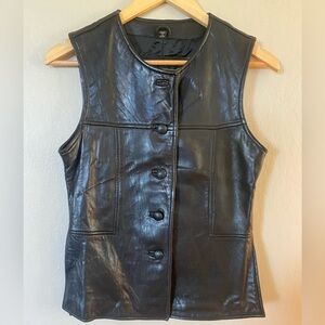 Rem Garson Dark Leather Vest